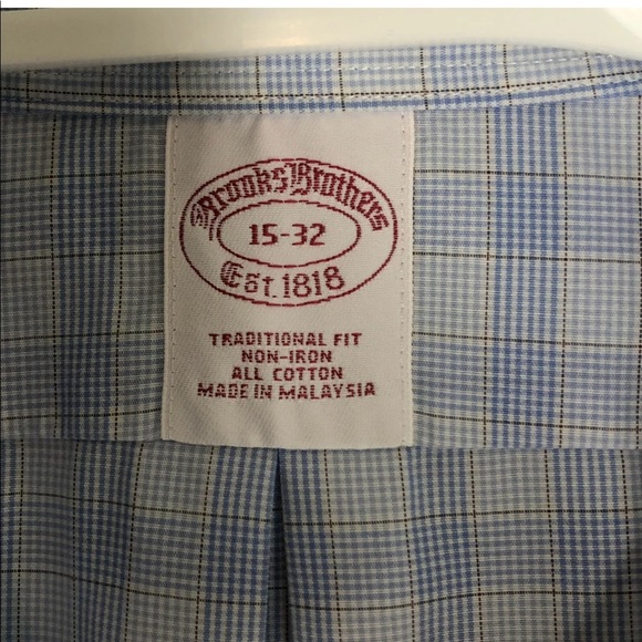 Men’s Brooks Brothers button front shirt 15-32 - Picture 2 of 4